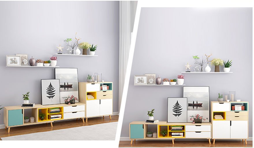 Kệ tivi hiện đại bằng gỗ công nghiệp