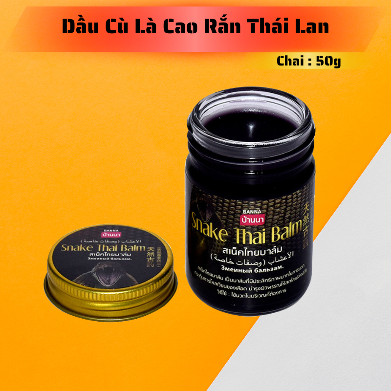 Dầu Cù Là Xoa Bóp Rắn 50g Thái Lan