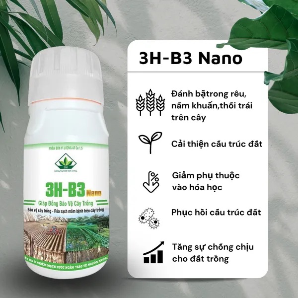 Phân bón vi lượng AT Cu 1,5 3H-B3 nano 250ml - Giáp đồng nano cho cây trồng