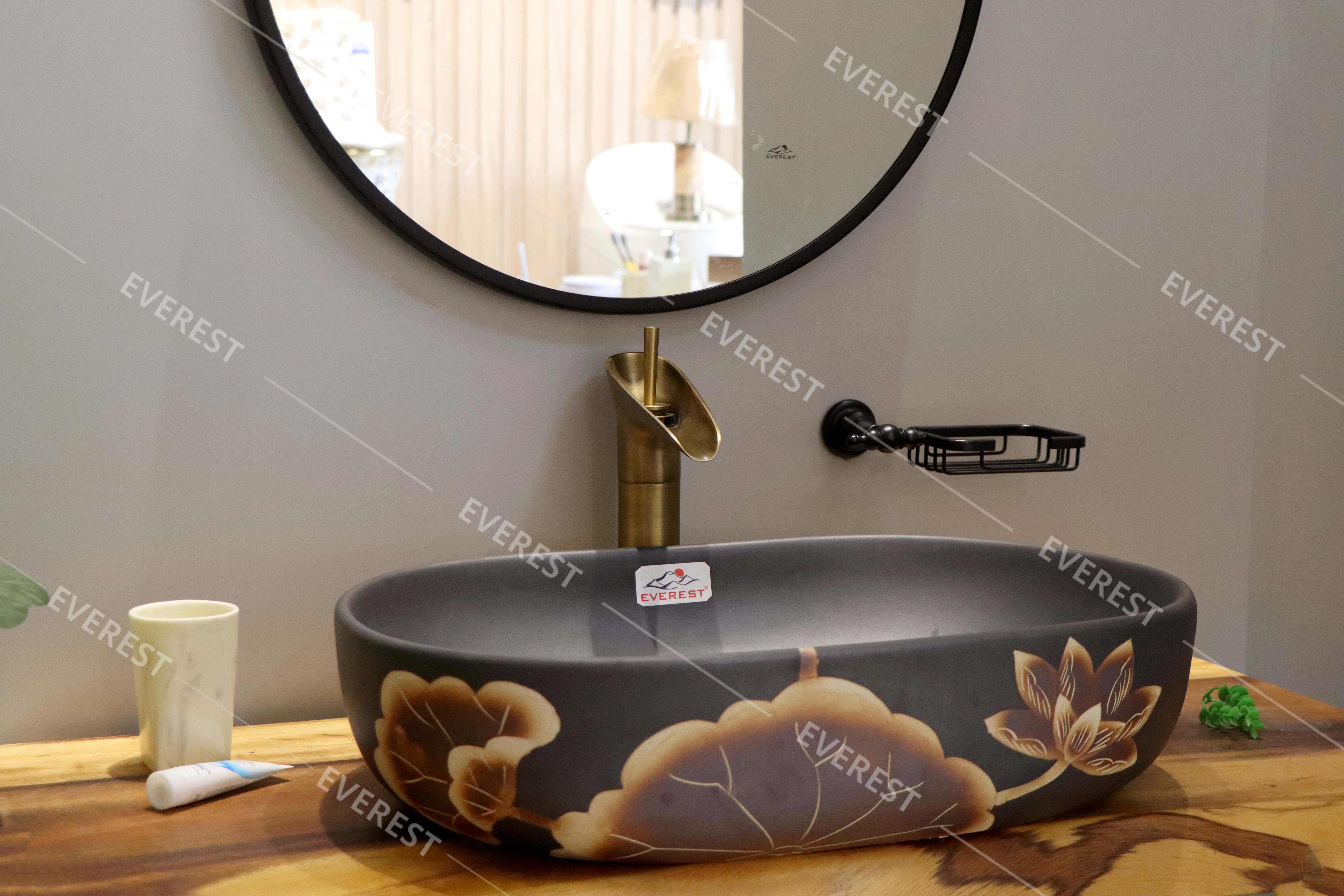 Chậu sứ mỹ thuật EVEREST EV-CĐ34