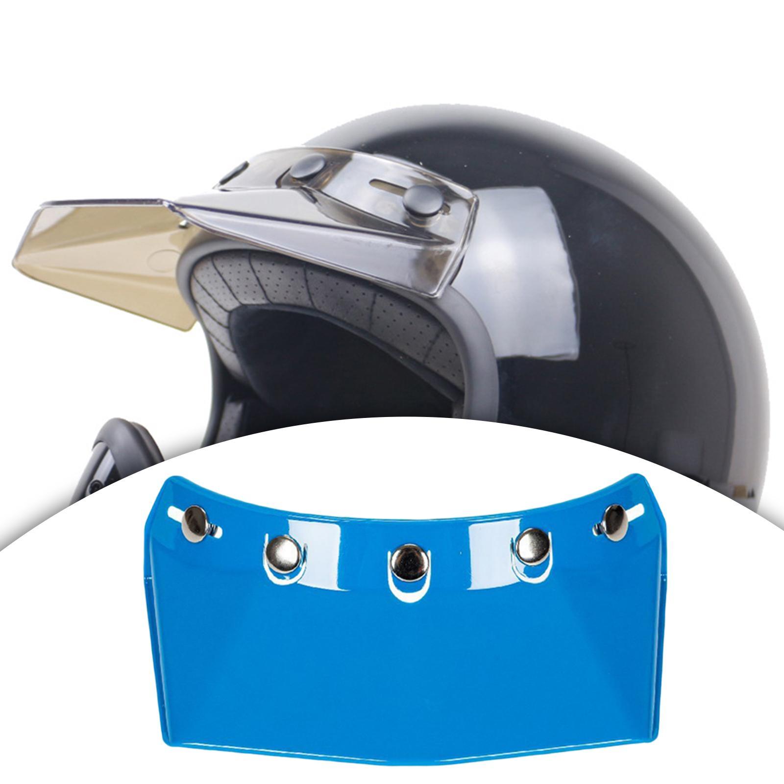 5-Snap Visor Peak Replace for Motorcycle Durable Black