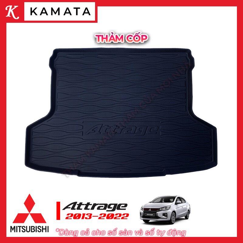 Thảm lót cốp xe ô tô Mitsubishi Attrage 2013 - 2022 chất liệu TPU cao cấp mới nhất