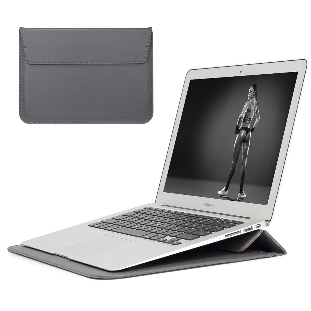 SeenDa PU Ngăn Laptop Dành Cho Macbook Air 12 13.3 Đầu Ốp Lưng Giá Đỡ Laptop Túi Đựng Pro 15 16 ốp Lưng Chống Sốc Vỏ