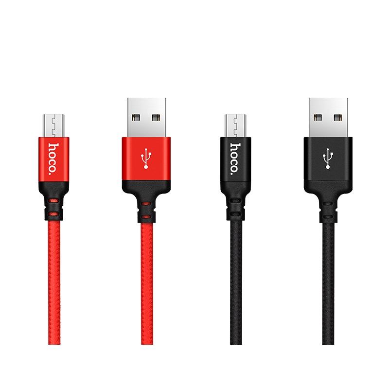  Cáp sạc nhanh Hoco X14 Micro USB cho thiết bị Android (màu ngẫu nhiên) -Hàng chính hãng