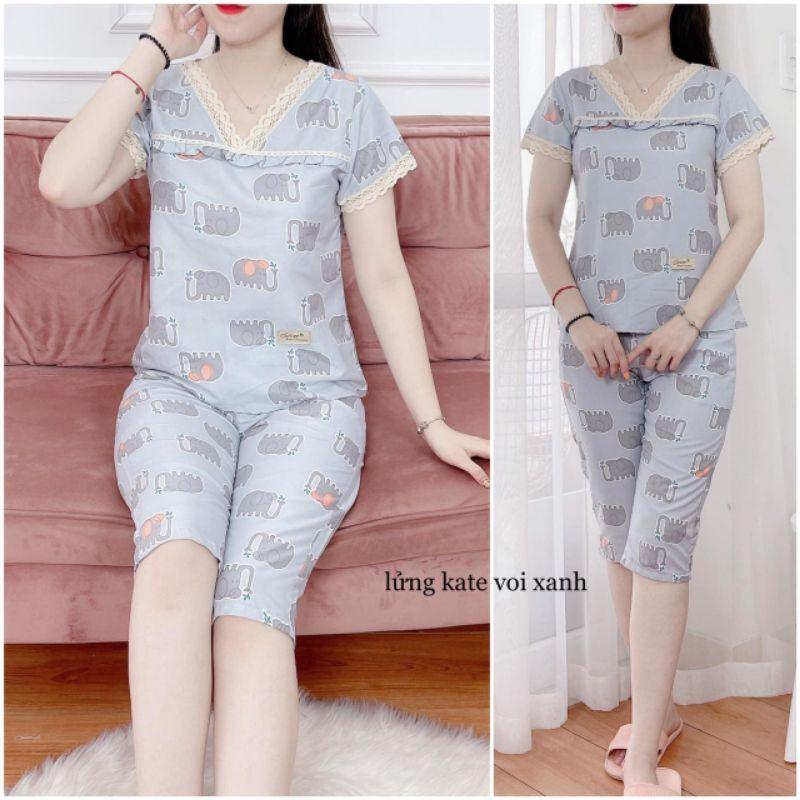Đồ bộ mặc nhà, đồ ngủ đùi cổ vuông pizam 3 màu ảnh thâth