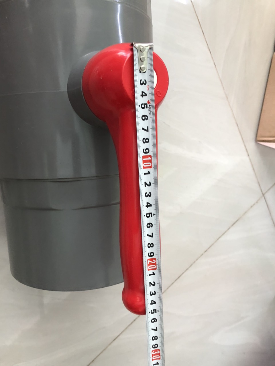 Van khóa PVC 200mm van nhựa size lớn Taijan