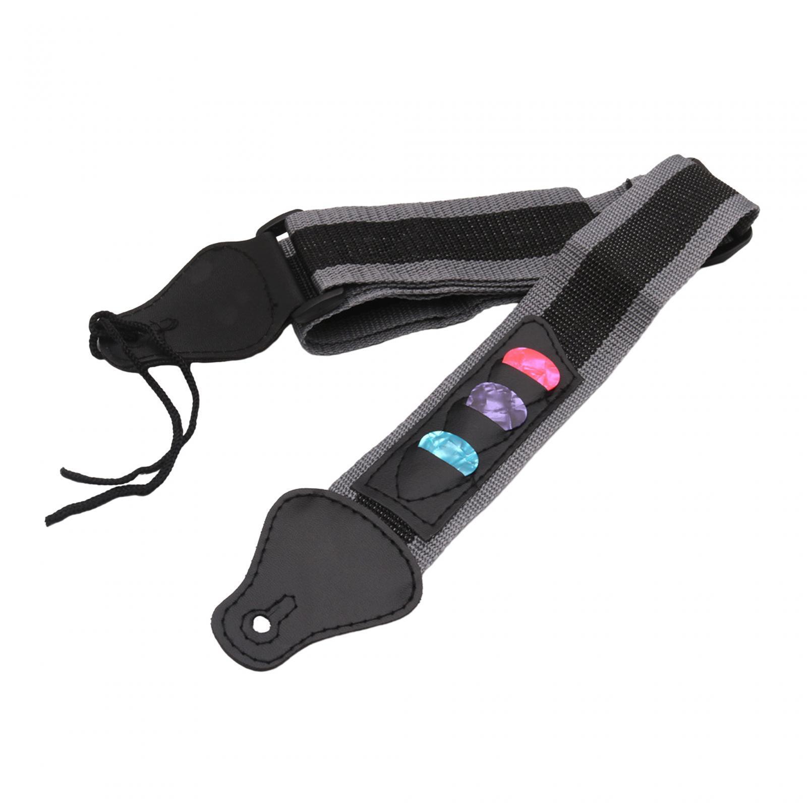 Guitar Strap 90cm-130cm with 3 Guitar Picks Adjustable for Banjos Acoustic Guitar Classical Guitars Electric Guitar Mandolins