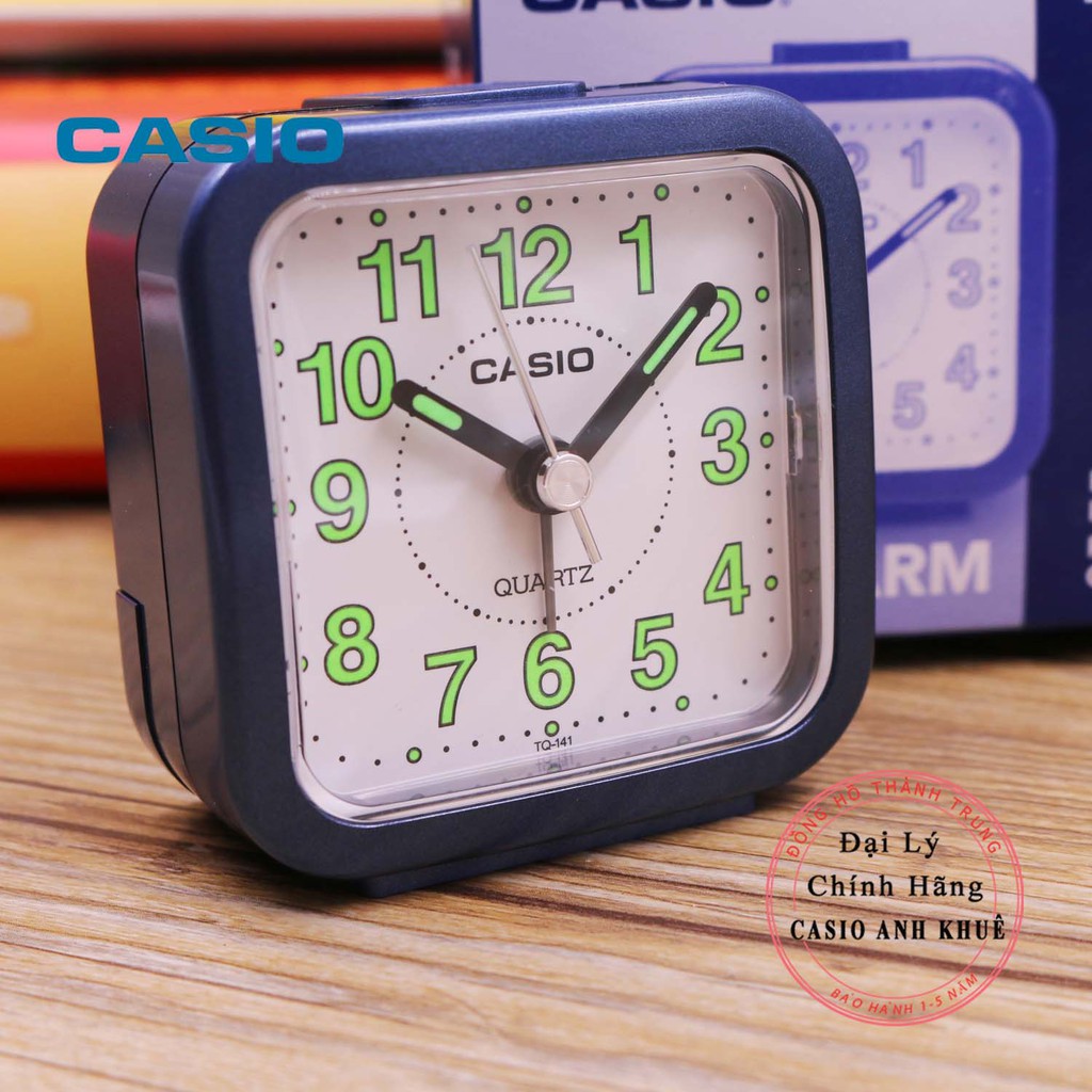 Đồng Hồ Để Bàn Casio TQ-141-2DF Có Báo Thức (6.7 x 6.4 x 3.4 cm)