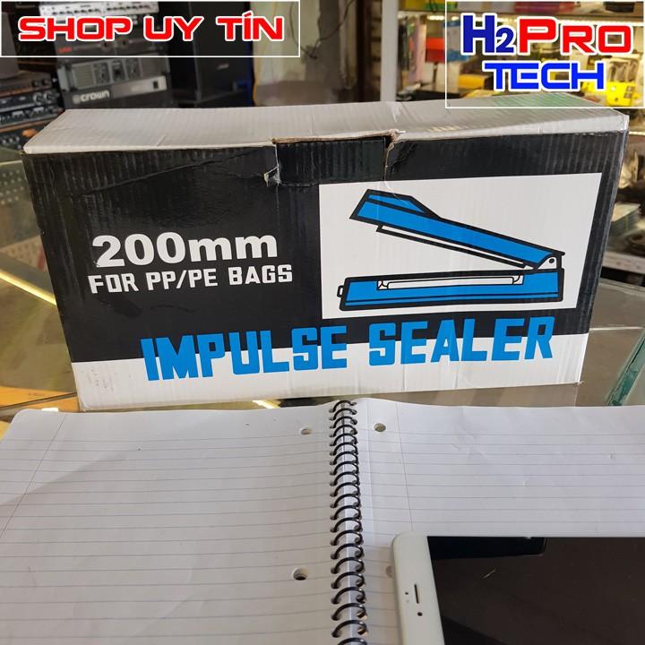 Máy hàn miệng túi dập tay size 20cm Impulse sealer 200mm