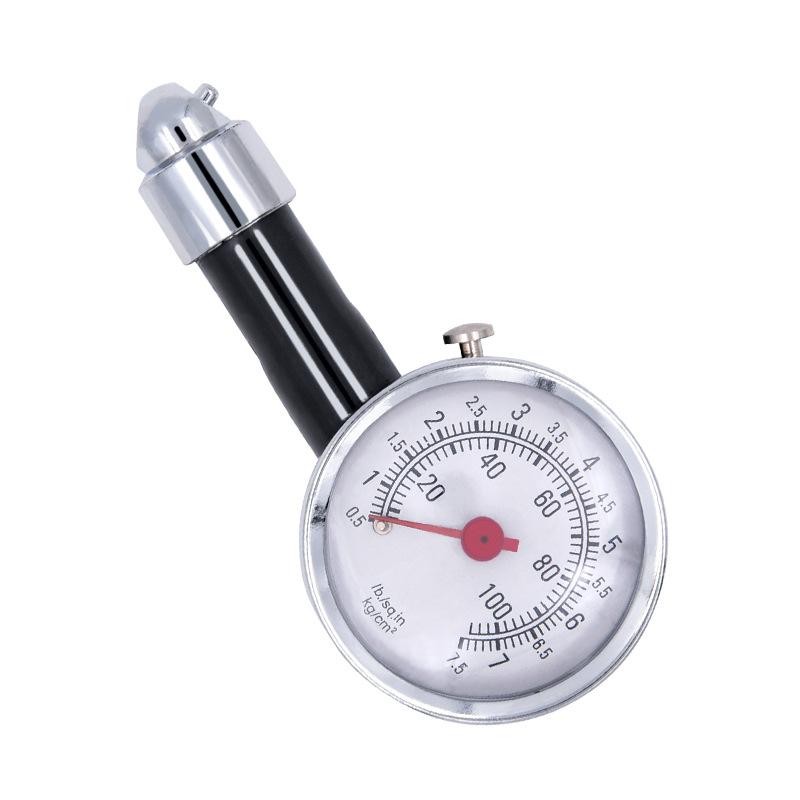 Đặc biệt độ chính xác cao đo áp suất lốp ô tô đóng hộp đồng hồ đo áp suất lốp kim loại đồng hồ đo áp suất lốp đồng hồ đo áp suất giảm phát lốp phong vũ biểu