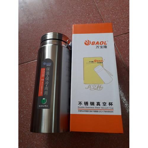 Bình inox giữ nhiệt kèm lưới lọc và dây đeo 1200ml, 1500ml Bao L, giữ nhiệt 12 tiếng