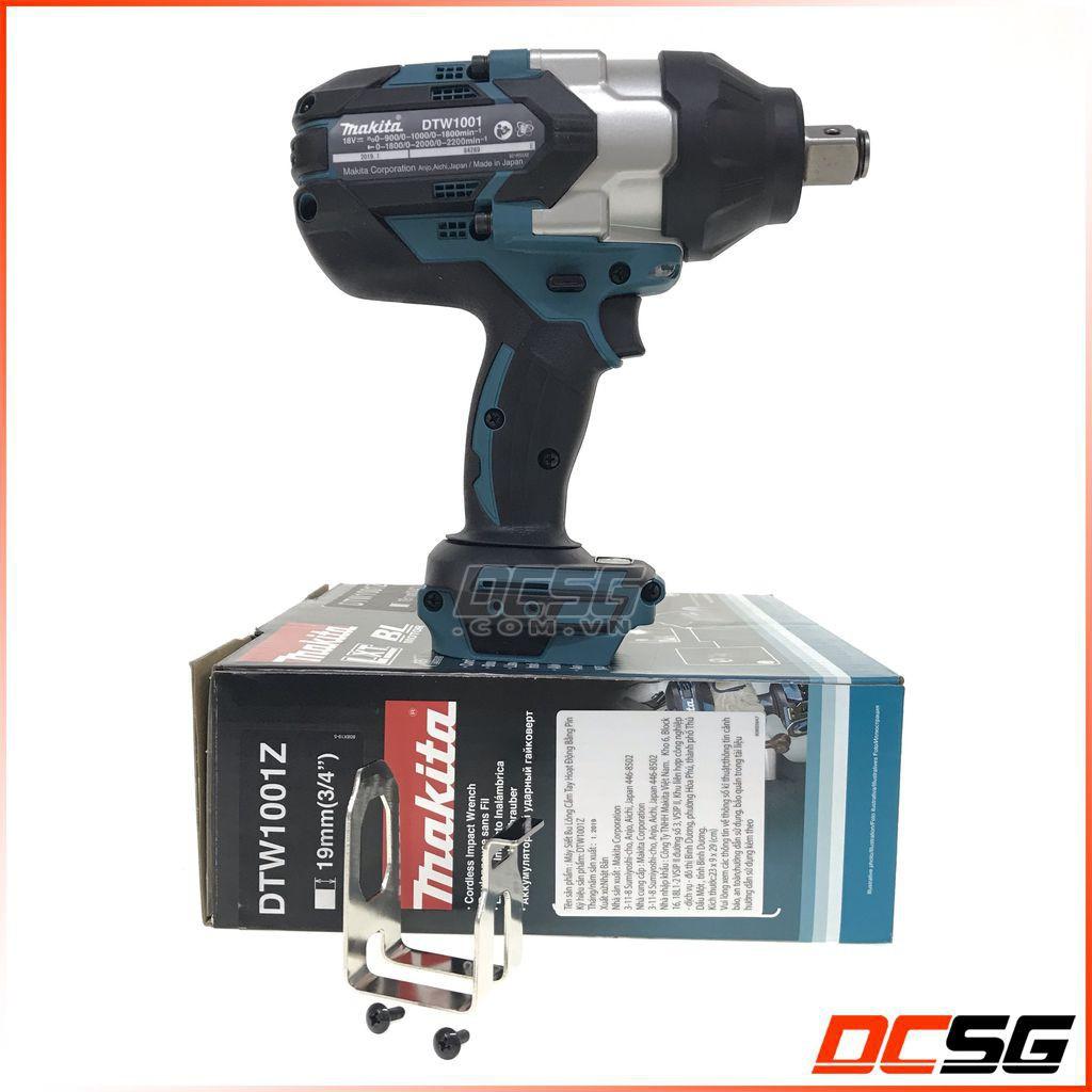 Máy siết bu lông 19mm dùng pin 18V Makita DTW1001Z (không pin sạc)