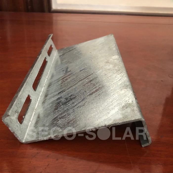 Bát Z mái tôn lắp pin năng lượng mặt trời mạ kẽm