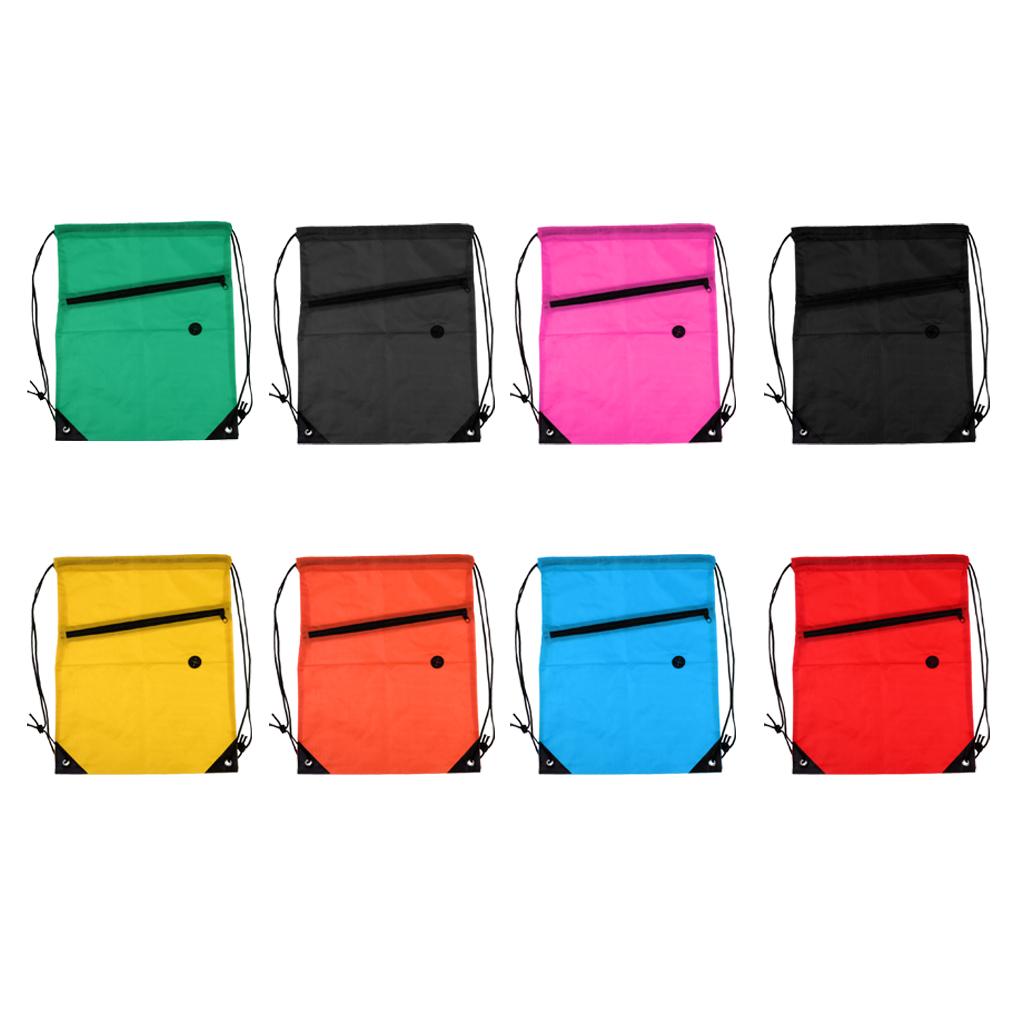 Drawstring Backpack Storage Bag Day Pack Sack for Gym Sport Travel Camping