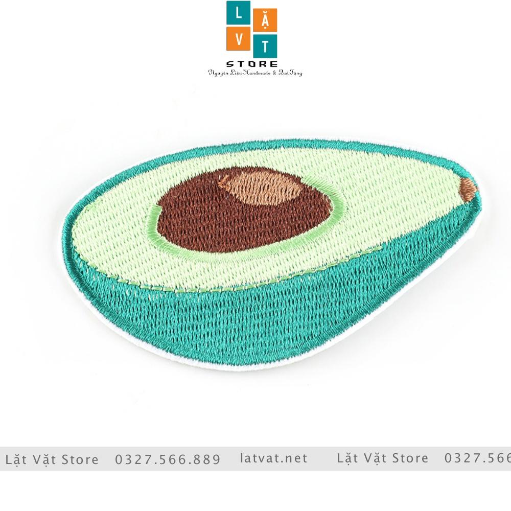 Patch ủi quần áo QUẢ BƠ fan Jenny Huỳnh cực kì dễ thương, dán Vali, tủ lạnh, Sticker miếng dán cute xinh xắn, hot ...