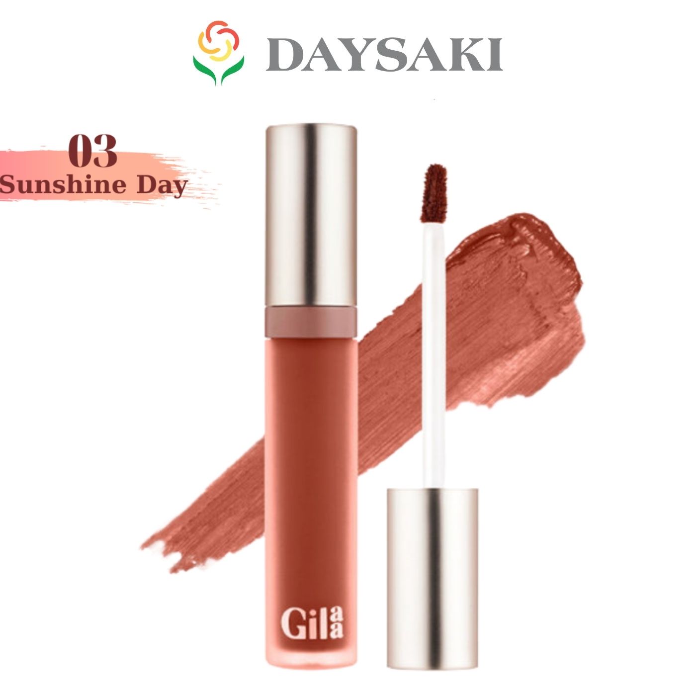 Gilaa Son Kem Siêu Lì, Lâu Trôi, Mịn Mượt Nhẹ Môi Long Wear Lip Cream 5g #03 Sunshine