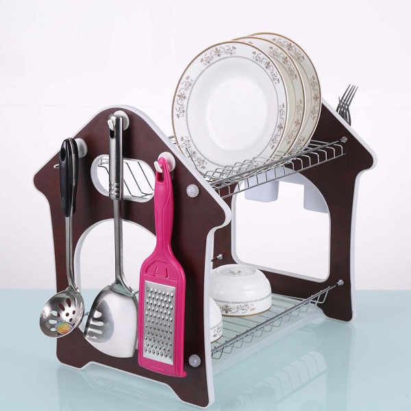 Giá để chén bát inox Homestar Idea 2 tầng giao màu ngẫu nhiên