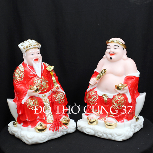 THẦN TÀI THỔ ĐỊA MÀU ĐỎ - BỘT ĐÁ CAO CẤP - HÀNG NHẬP KHẨU