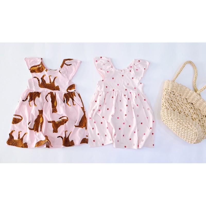 váy cánh tiên chất cotton nhiều họa tiết phong các Hàn Quốc