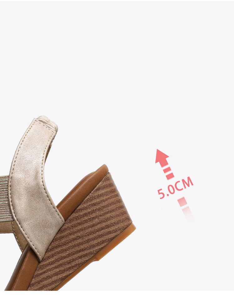 Tên sản phẩm: Giày quai ngang nữ giày sandals nữ dép quai hậu nữ cao 5 cm Mã 1418- 169A