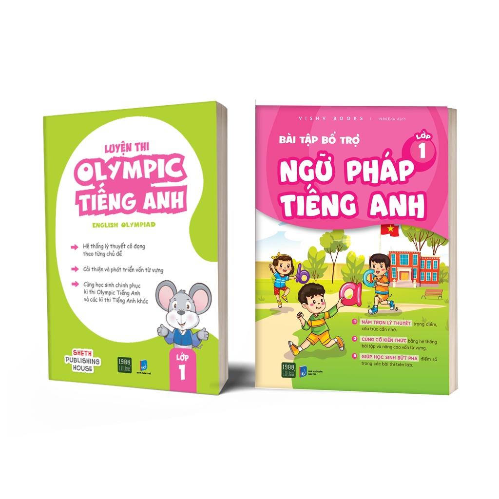 Sách Combo Bài Tập Bổ Trợ Tiếng Anh + Luyện Thi Olympic Tiếng Anh Lớp 1 - 1980Books - BẢN QUYỀN