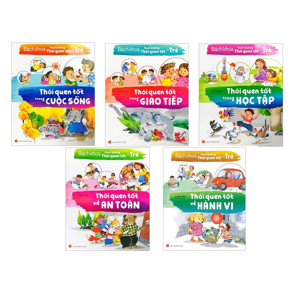 Combo Bách Khoa Nuôi Dưỡng Thói Quen Tốt Cho Trẻ 2 Bộ 5 Cuốn