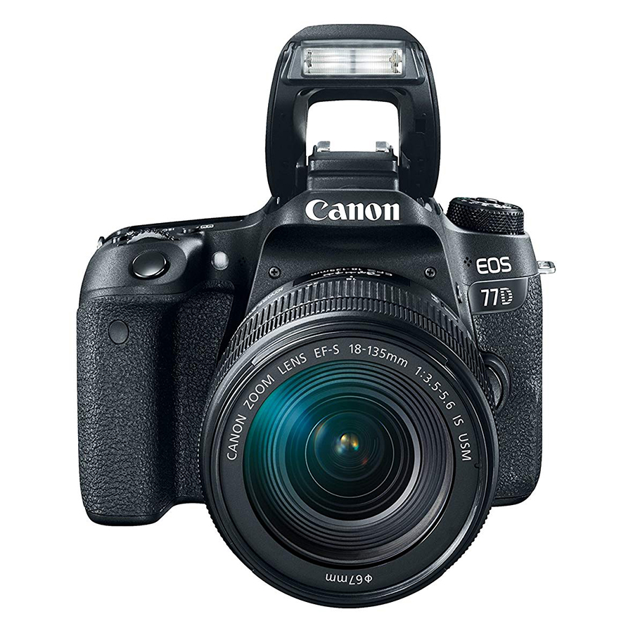 Máy Ảnh Canon 77D Kit 18-135mm IS Nano USM - Hàng Nhập Khẩu (Tặng Thẻ 16GB + Tấm Dán LCD)