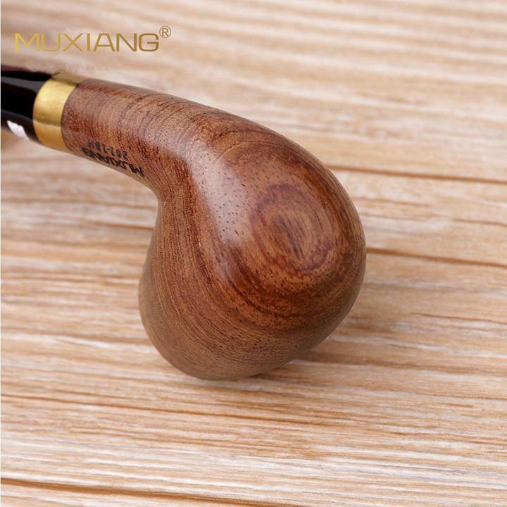 Tẩu Thuốc Gỗ Hồng mộc cán cong Ad0052