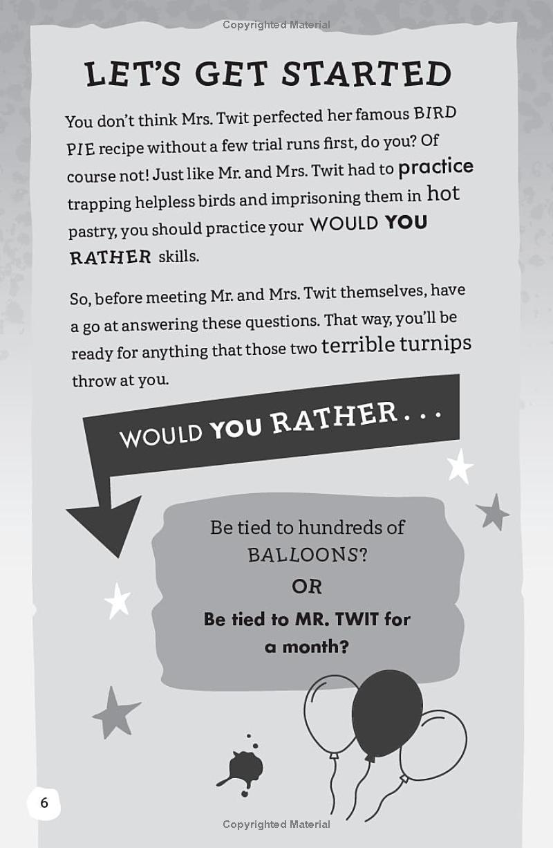Sách ngoại văn: The Twits - Would You Rather? Game Book