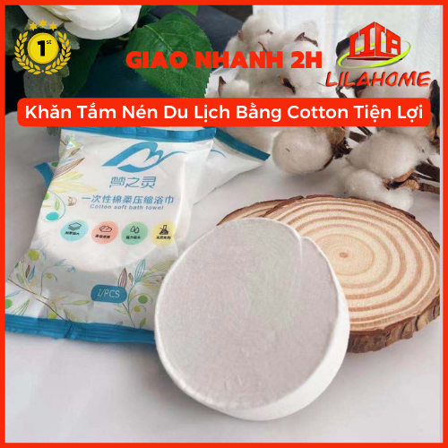 Khăn Tắm Nén Du Lịch Bằng Cotton Tiện Lợi Dùng Một Lần 70*140cm - Khăn Nén Spa - Chính Hãng