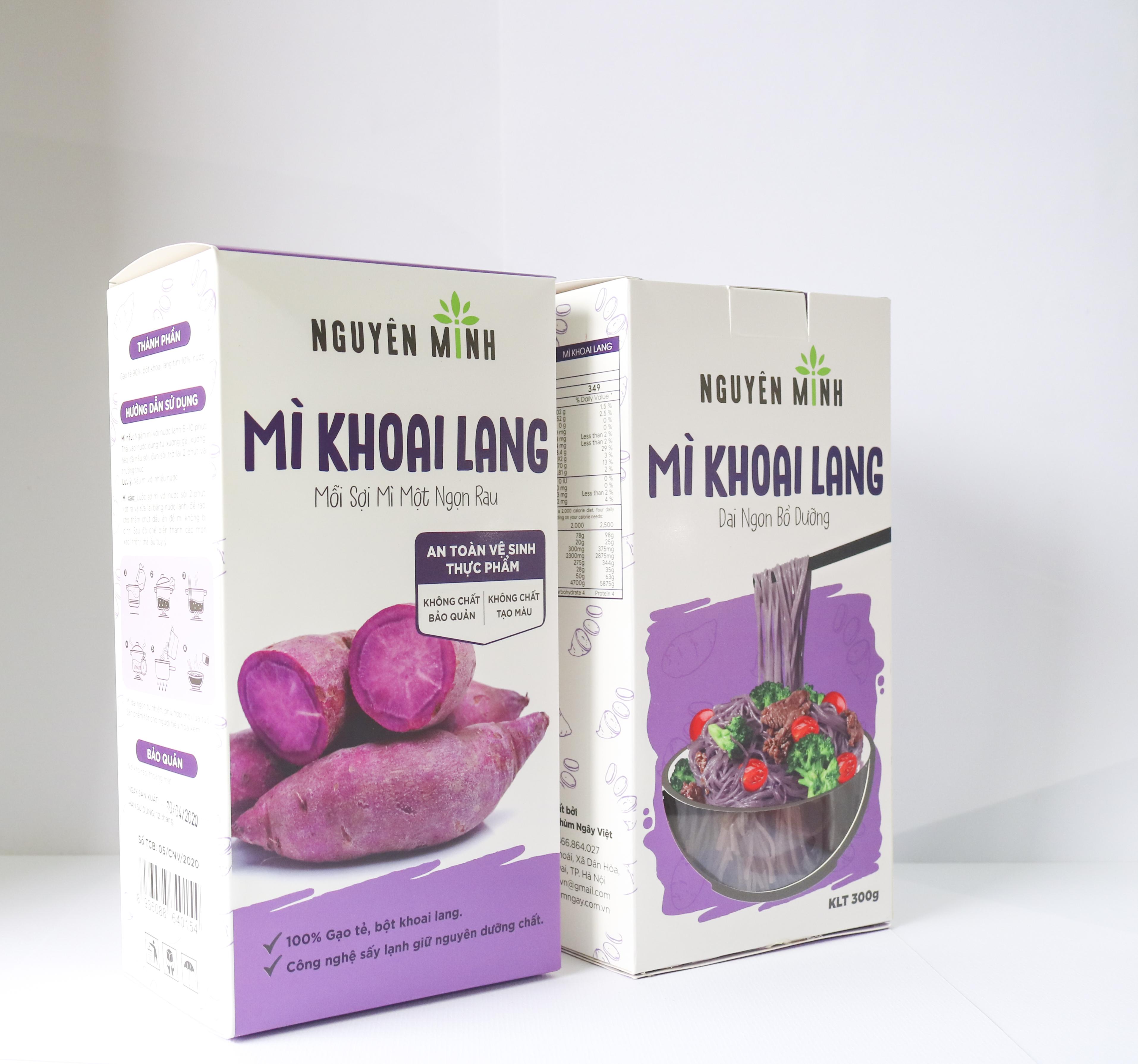 Mì rau củ Nguyên Minh vị khoai lang hộp 300gram