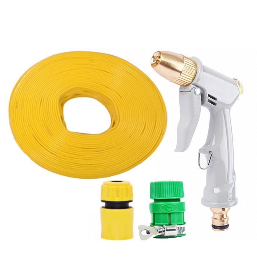 Bộ dây vòi xịt nước rửa xe, tưới cây tăng áp 3 lần, loại 7-10m  206846