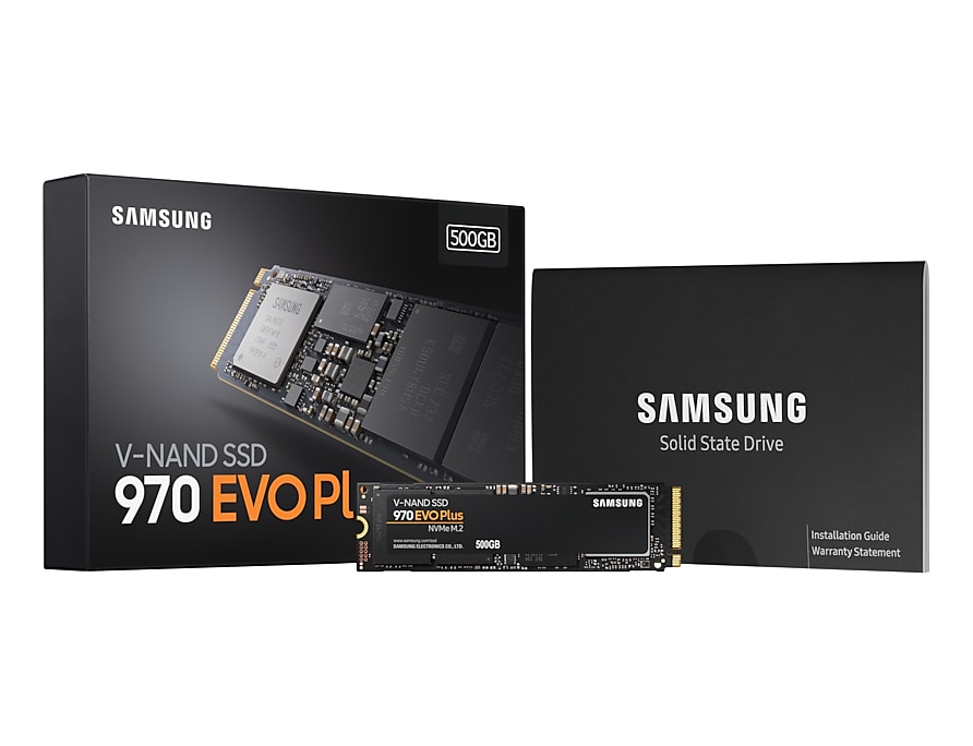 Ổ Cứ́ng SSD Samsung 970 EVO PLUS 500GB NVMe M.2 2280 PCIe NVMe MZ-V7S500BW - Hàng Chính Hãng