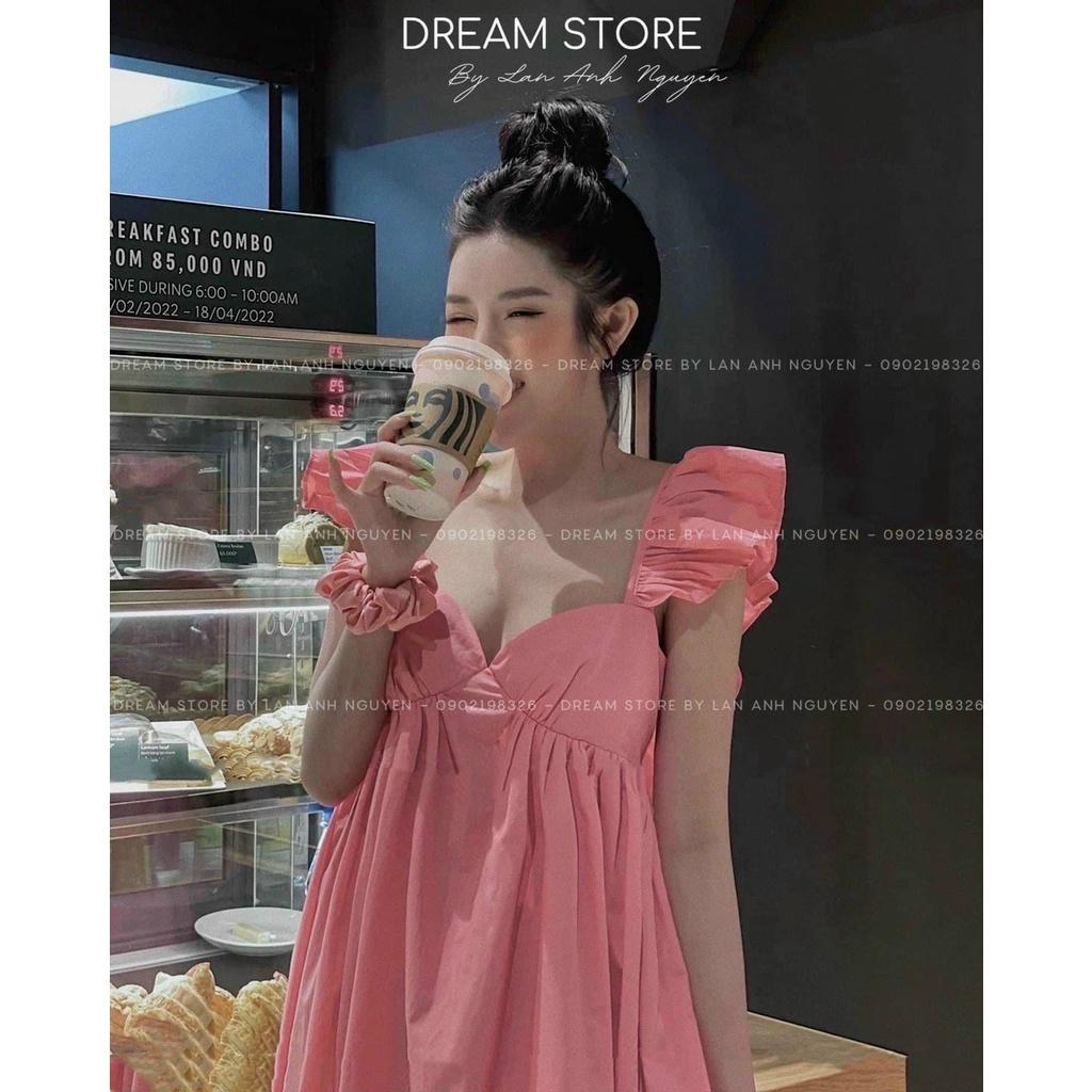 Đầm váy nữ babydoll maxi cánh dơi với 4 màu xinh xắn thích hợp cho các nàng yêu đi biển, đi chơi
