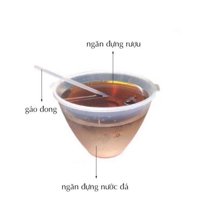 Bát đựng rượu - Bộ bát ướp lạnh rượu kèm gáo đong (BDR02)