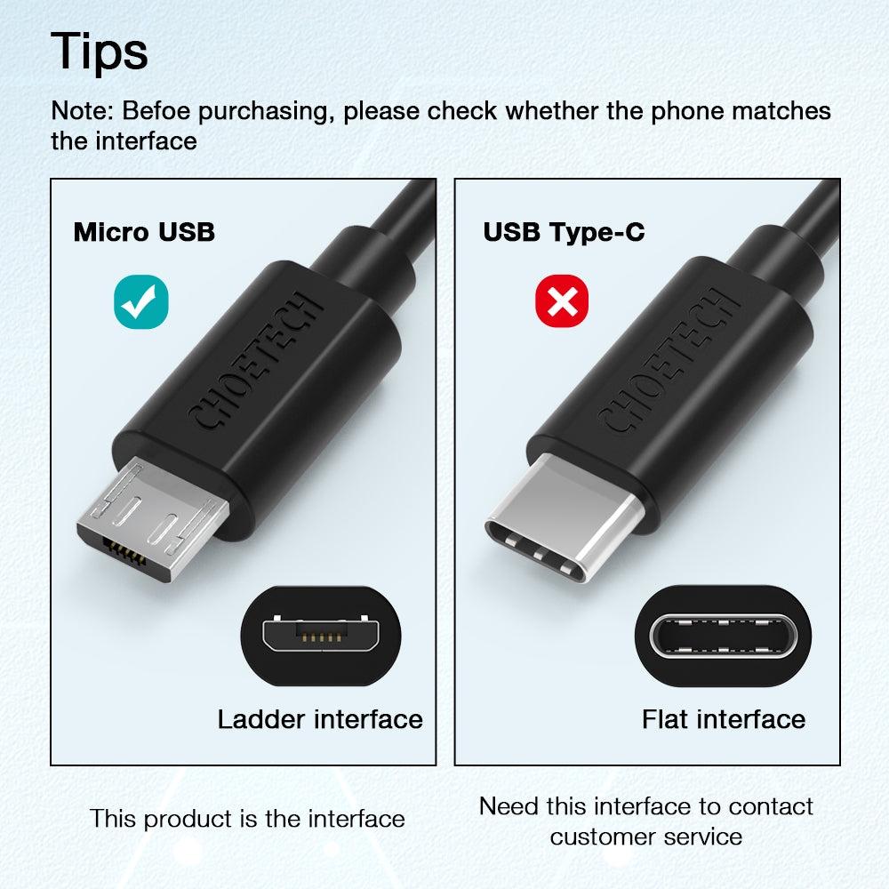 Cáp Micro USB Sạc Nhanh  Micro CHOETECH AB003( HÀNG CHÍNH HÃNG )