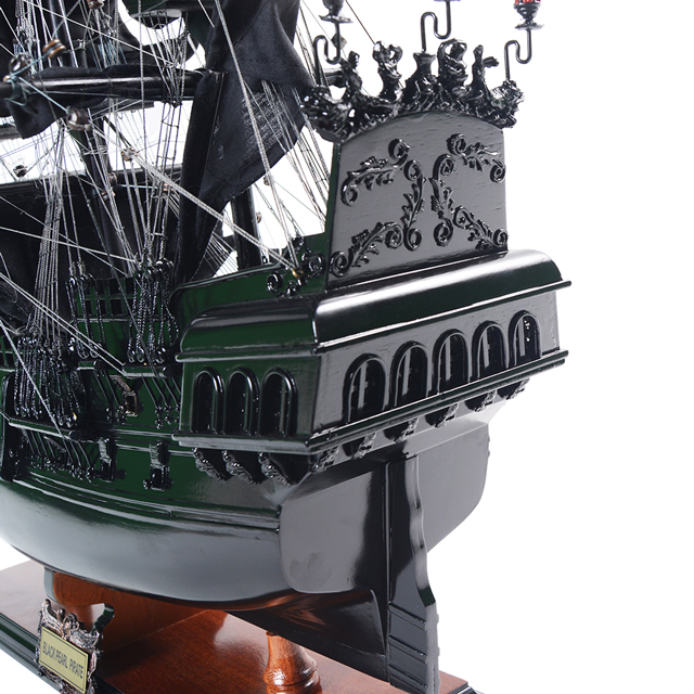 Mô Hình Thuyền Cướp Biển Bằng Gỗ Black Pearl Pirate Dùng Để Trưng Bày Trang Trí Dài 71 Cm