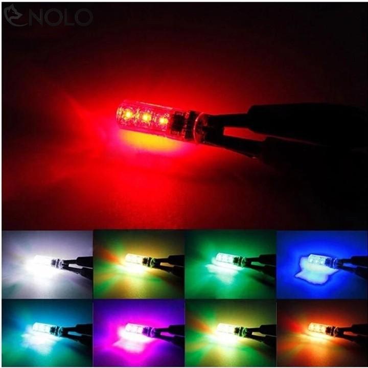 Combo 2 ĐÈN LED xi nhan DEMI ĐỔI MẦU THEO REMOTE