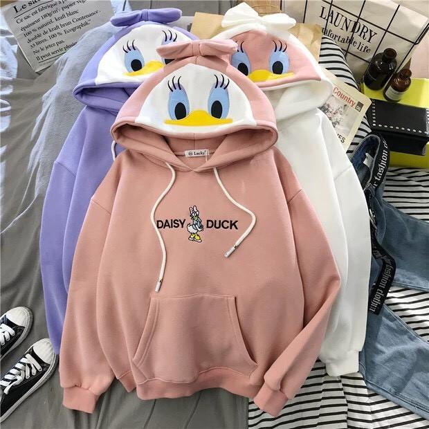ÁO HOODIE NAM NỮ DAISY DUCK CÁ TÍNH, ĐÁNG YÊU