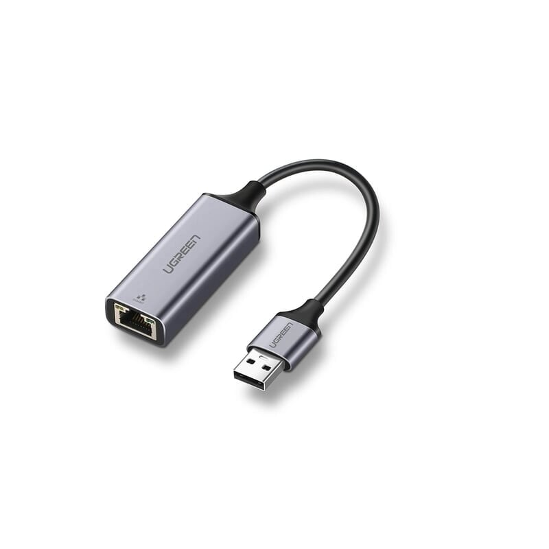 Cáp chuyển đổi USB 3.0 Sang cổng Lan RJ45 hổ trợ 10/100/1000 Mbps dây dài 10cm màu Xám Ugreen UNW50922CM209 hàng chính hãng