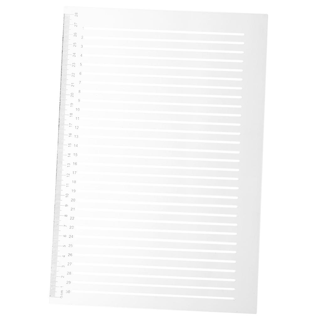 Nhựa Mềm Thước Thẳng Đo Công Cụ Stencil cho Học Sinh Sinh Viên Trường Văn Phòng