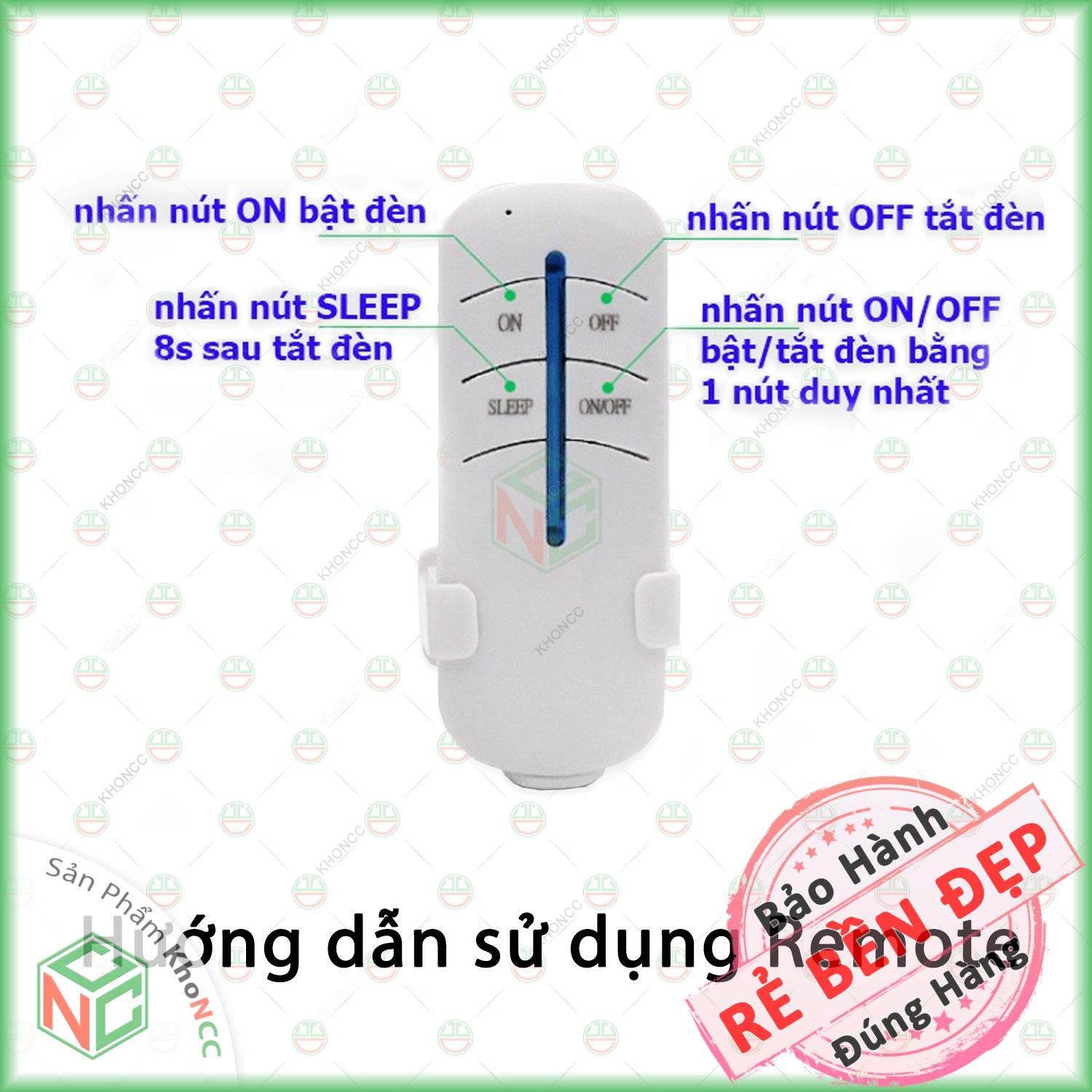 (Loại Tốt) Đuôi Đèn Điều Khiển Từ Xa - Tiện Lợi Khi Sử Dụng Ban Đêm Đi Ngủ Remote Kế Bên - KLM-DDDKTX-E27 (Màu Trắng)