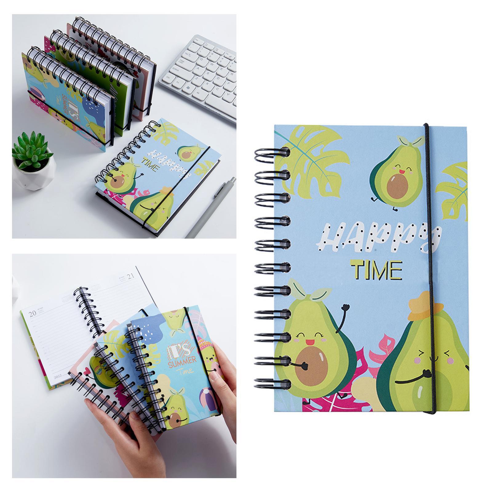 Spiral Bound Notebook, Colorful Spiral Bound Ruled Notebook, for School Supplies Office