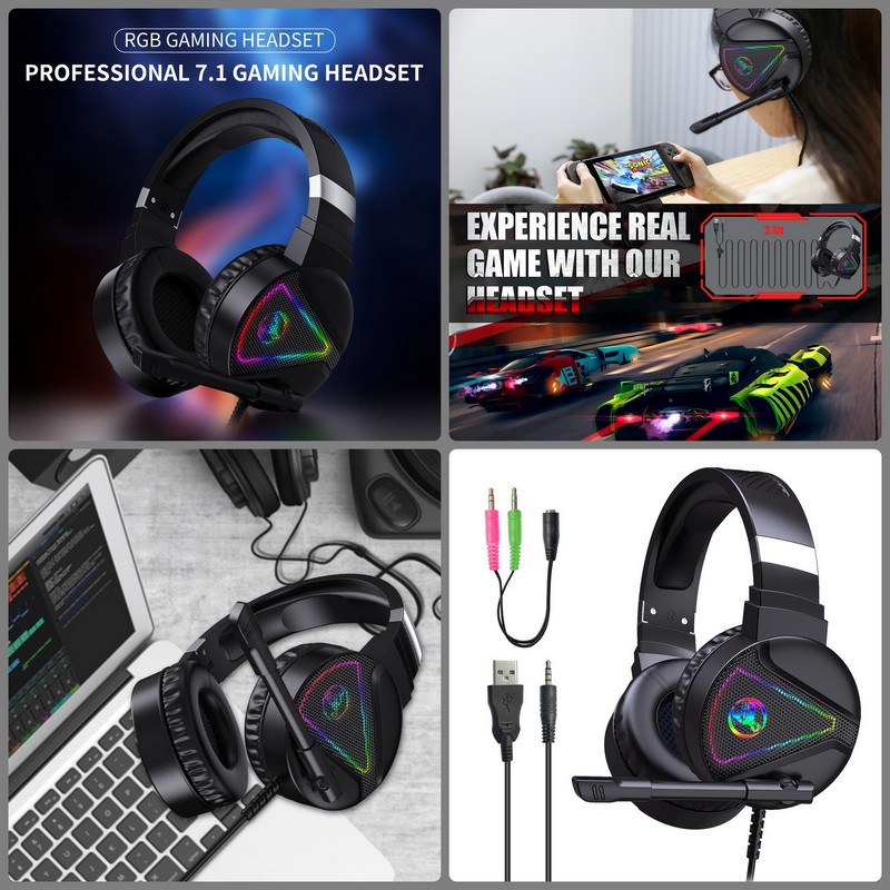 Tai Nghe F16 Led Gaming Headset 7.1 cho máy tính , Laptop , smartphone