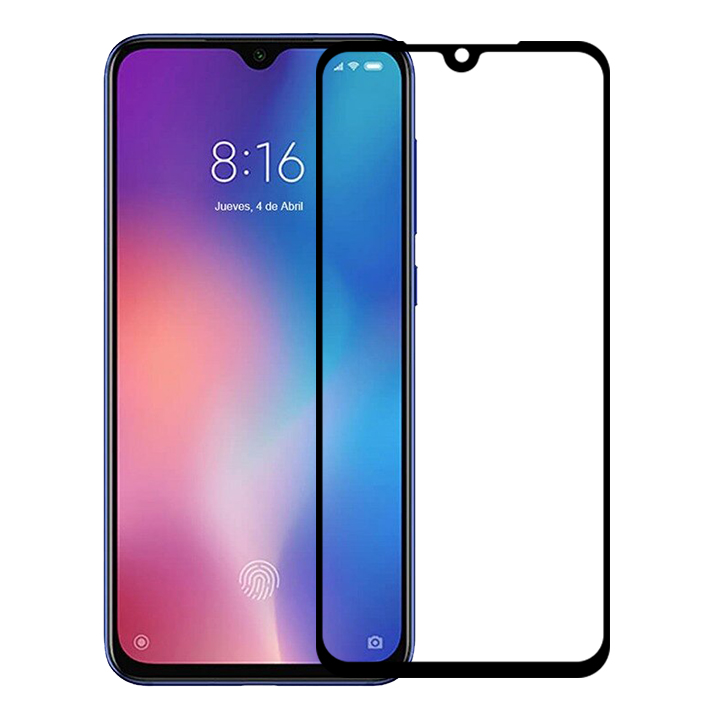 Kính Cường Lực cho Xiaomi Mi 9 SE - Full màn hình - Màu Đen - Hàng Chính Hãng