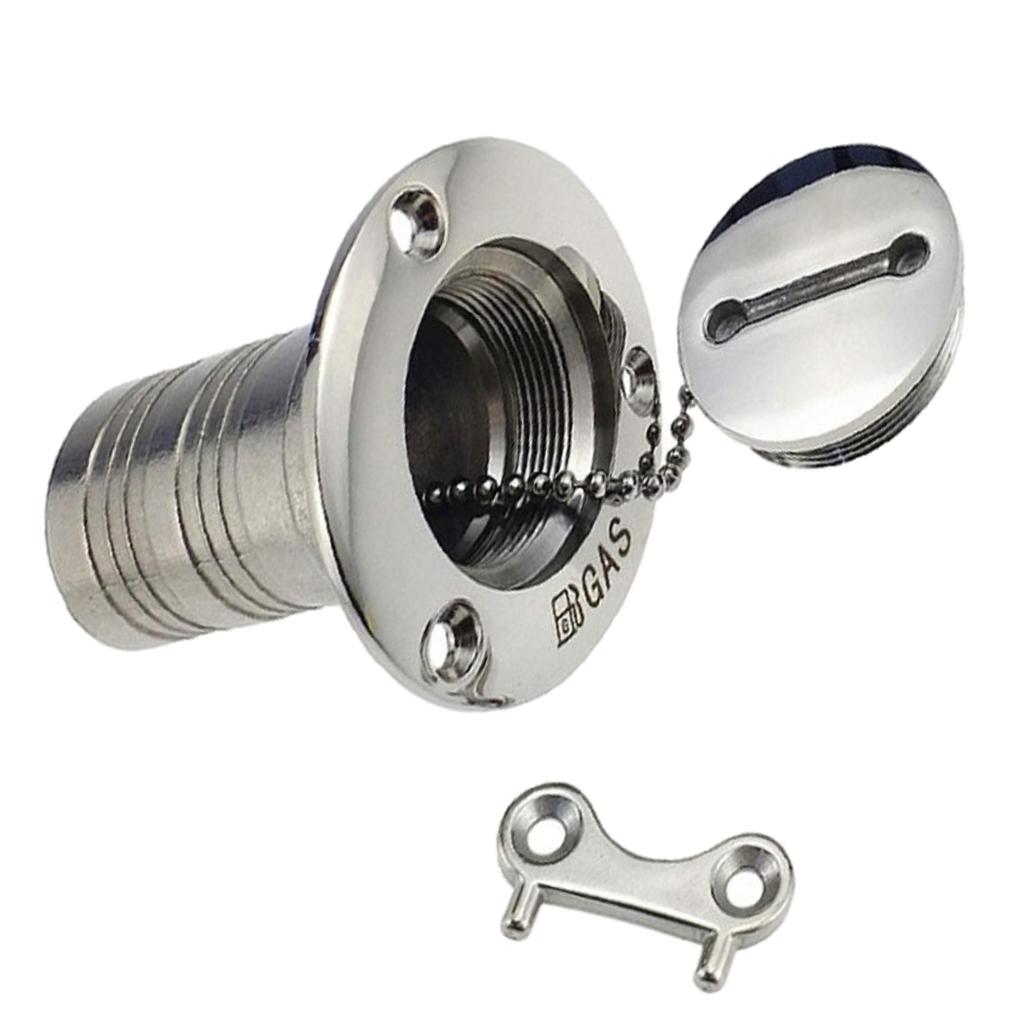 1-1/2" Boat Marine Deck Fill Filler Cap Gas Fuel Tank 316  .