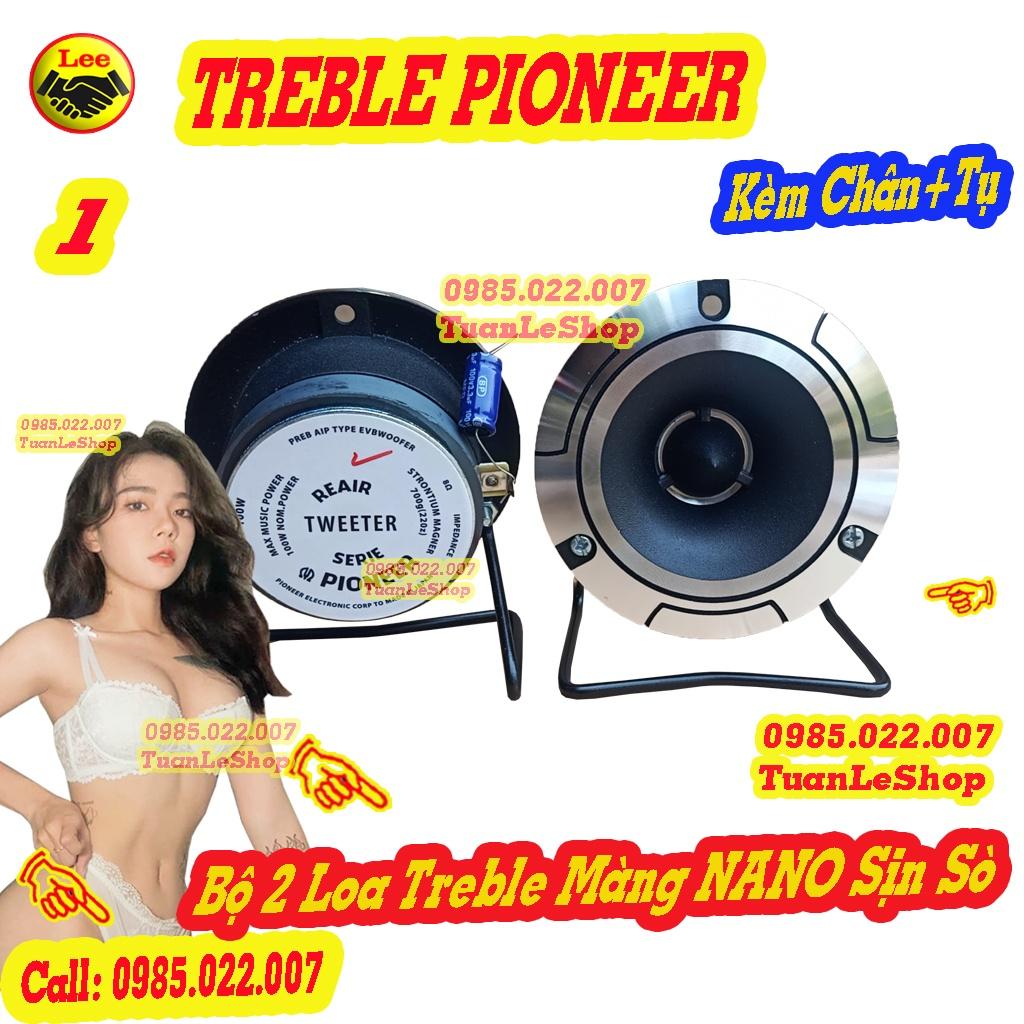 HAI CỦ LOA TREBLE PIO NEEER MÀNG NANO KÈM TỤ 3.3MF Kem Chân