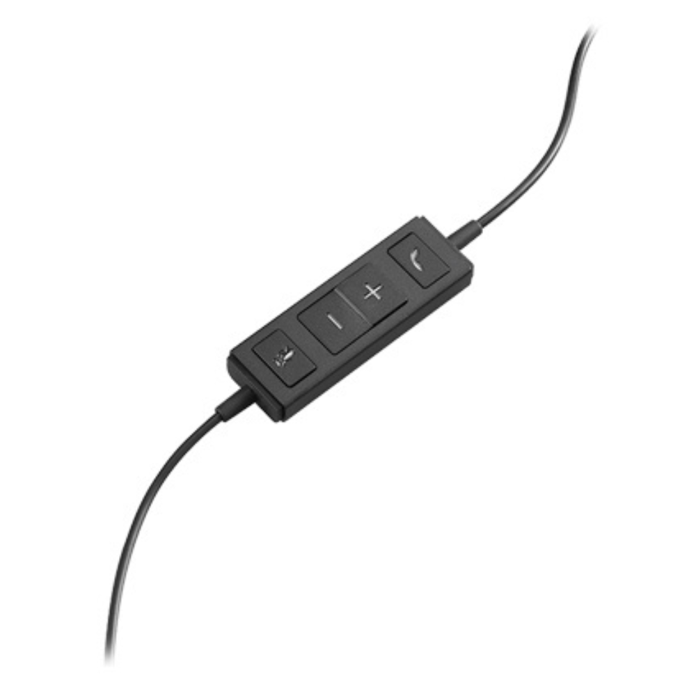 Tai nghe Logitech H570e Thiết kế On-ear gọn nhẹ, Tích hợp bộ điều khiển trên dây - Hàng Chính Hãng - Bảo Hành 24 Tháng