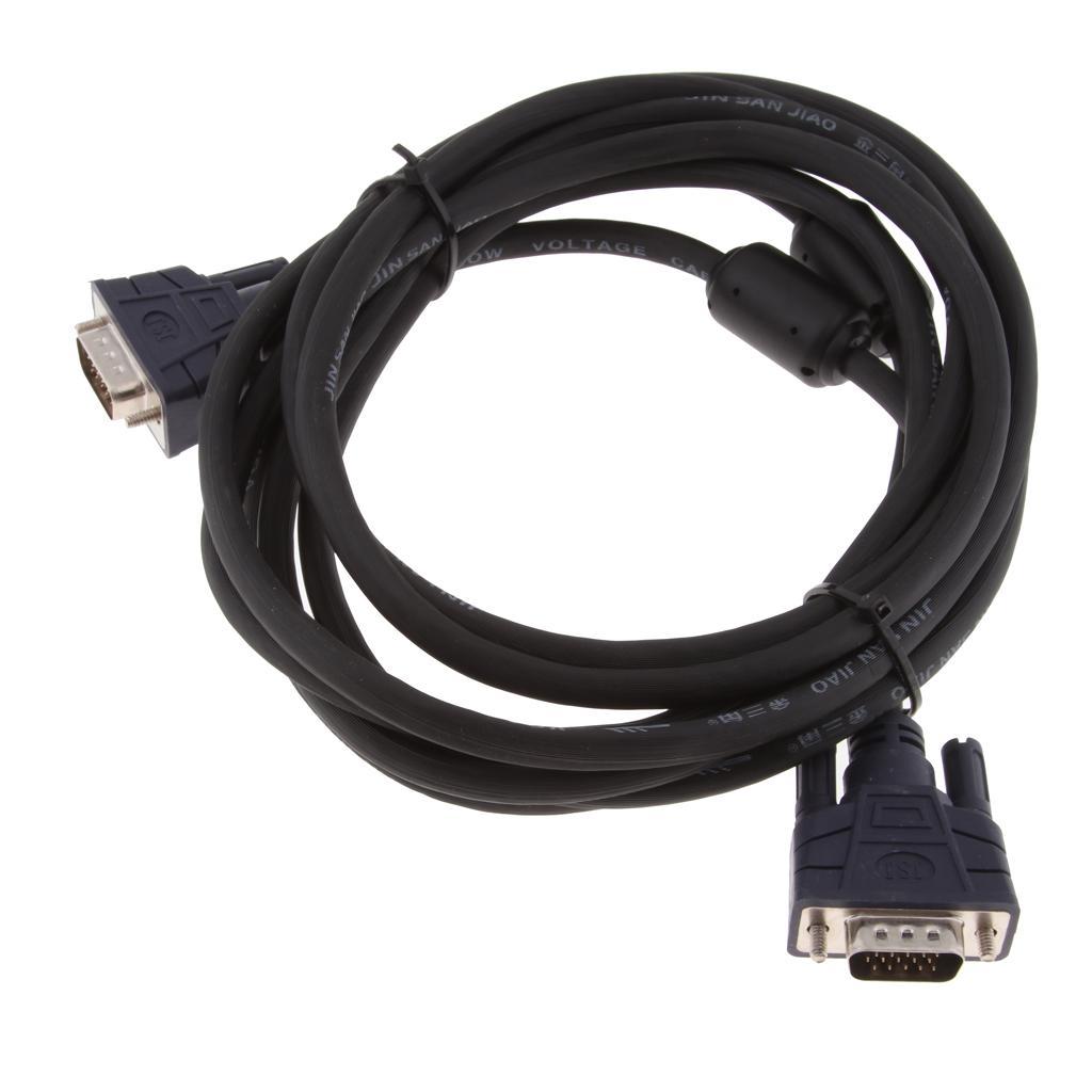 VGA Extension Cable Male To Male 15Pin Monitor Video Adapter Cable 1080P