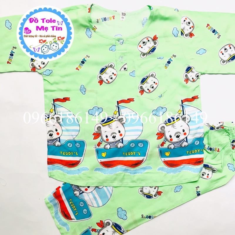 Đồ Tôn(lanh) dài size 6(15-17kg) bé trai - ib shop gửi màu còn